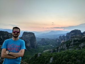 Atardecer en Meteora, Grecia